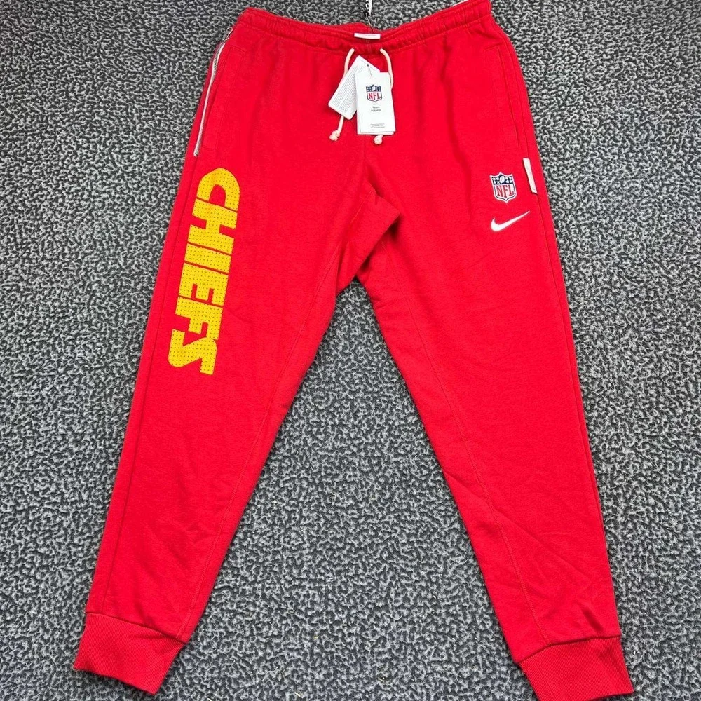 Nike Kansas City Chiefs NFL Dri-Fit Jogger Men Large Red New L